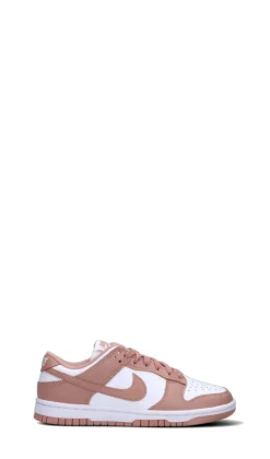 NIKE - DUNK LOW Sneaker donna bianca/rosa in pelle