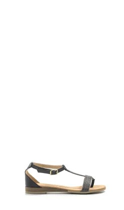 OLIVIA POSTER Sandalo donna nero in pelle