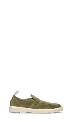 PANCHIC Mocassino uomo verde in suede