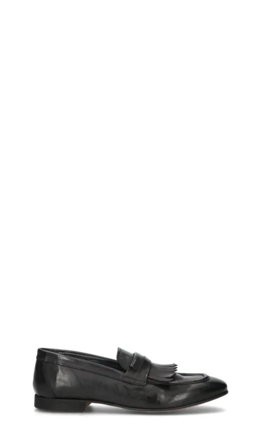 PAWELK'S Mocassino uomo nero in pelle