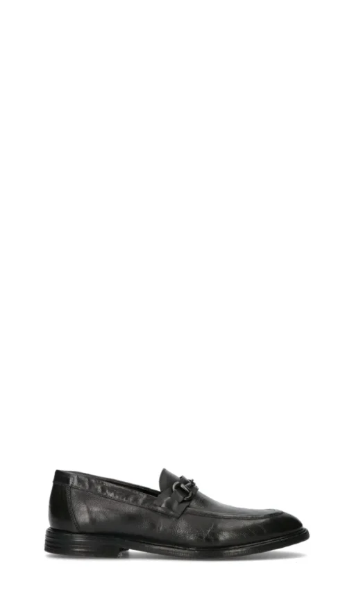 PAWELK'S Mocassino uomo nero in pelle
