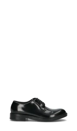 PAWELK'S Stringata uomo nera in pelle