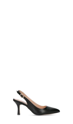 PERLAMARINA Slingback donna nera in pelle