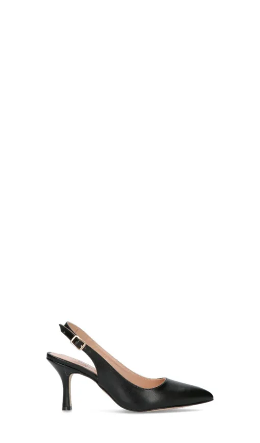 PERLAMARINA Slingback donna nera in pelle