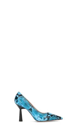 PHIL MELVIS Decollete donna azzurra in pelle