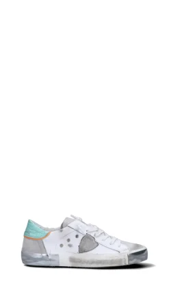 PHILIPPE MODEL Sneaker donna bianca/grigia/azzurra/arancione in pelle
