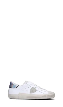 PHILIPPE MODEL Sneaker donna bianca/argento in pelle