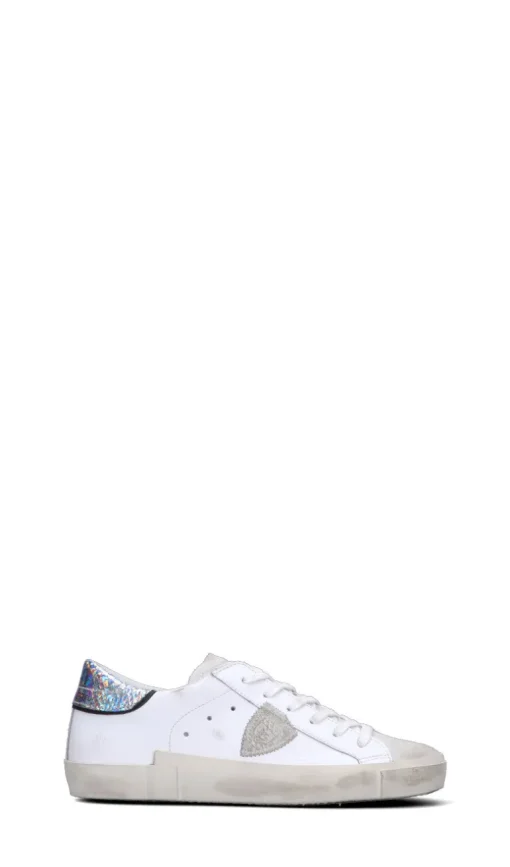 PHILIPPE MODEL Sneaker donna bianca/argento in pelle