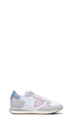PHILIPPE MODEL Sneaker donna bianca/azzurra in pelle