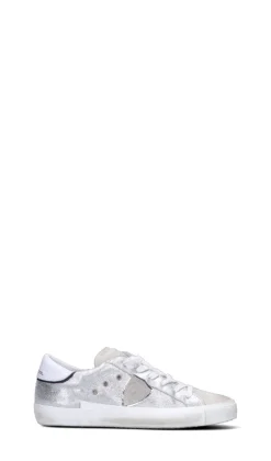 PHILIPPE MODEL Sneaker donna argento in pelle