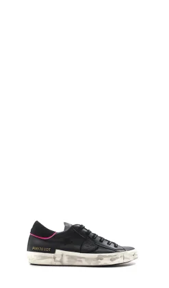 PHILIPPE MODEL Sneaker trendy donna nera/fuxia in pelle