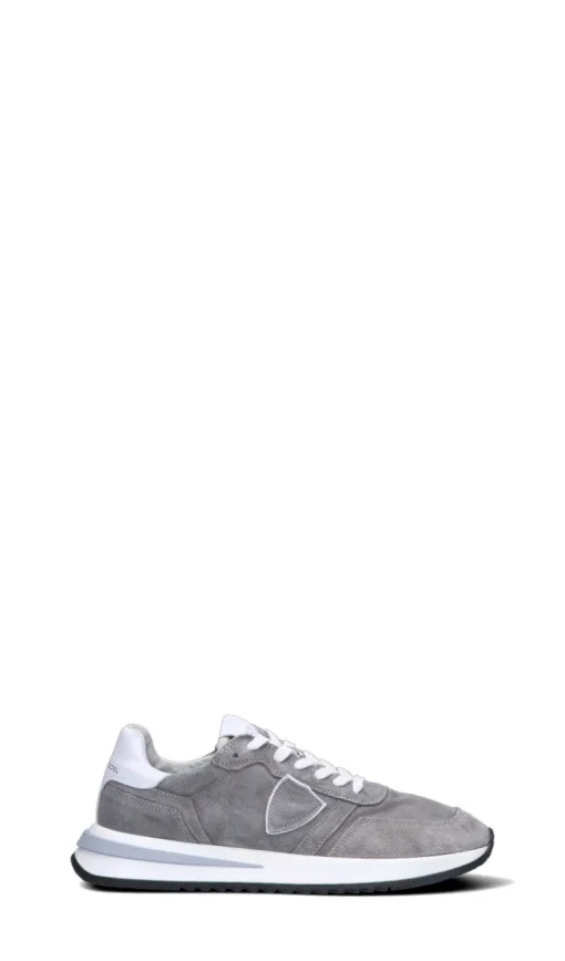 PHILIPPE MODEL Sneaker uomo grigia in suede
