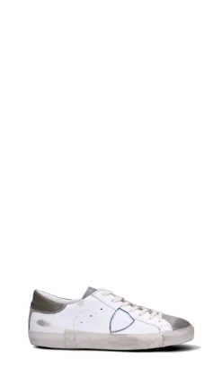PHILIPPE MODEL Sneaker uomo bianca e marrone in suede