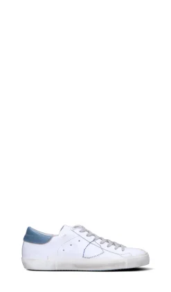PHILIPPE MODEL Sneaker uomo bianca/azzurra in pelle