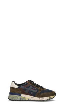 PREMIATA Sneaker uomo verde militare/blu in pelle