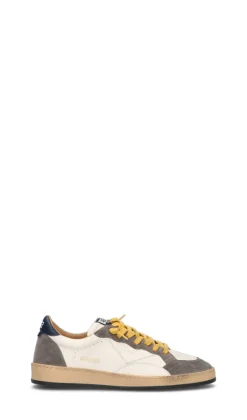 QUATTROBARRADODICI Sneaker uomo bianca/grigia in pelle
