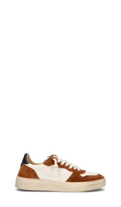 QUATTROBARRADODICI Sneaker donna bianca/marrone in suede