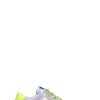 QUATTROBARRADODICI Sneaker donna bianca/rosa/gialla in pelle