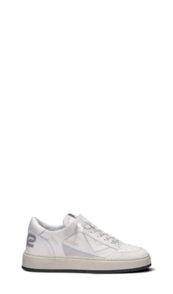 QUATTROBARRADODICI Sneaker donna bianca in pelle