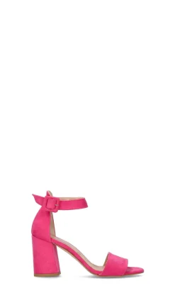 REBECCA VAN DIK Sandalo donna fucsia in suede