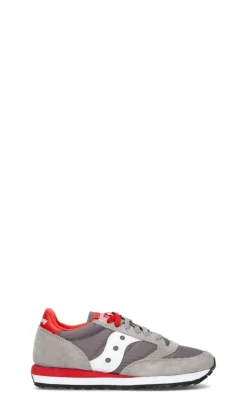SAUCONY Sneaker uomo grigia/rossa in suede