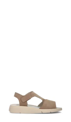 SAYDO Sandalo donna taupe in pelle