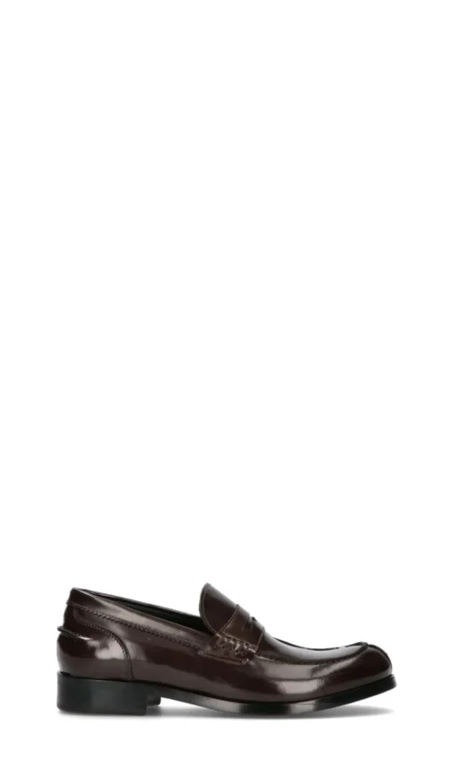 SEBOYS Mocassino uomo marrone in pelle