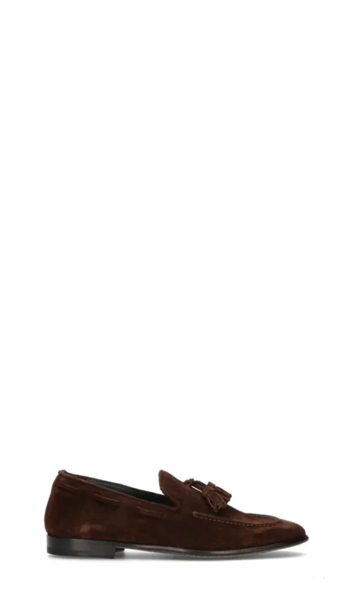 SEBOYS Mocassino uomo marrone in suede