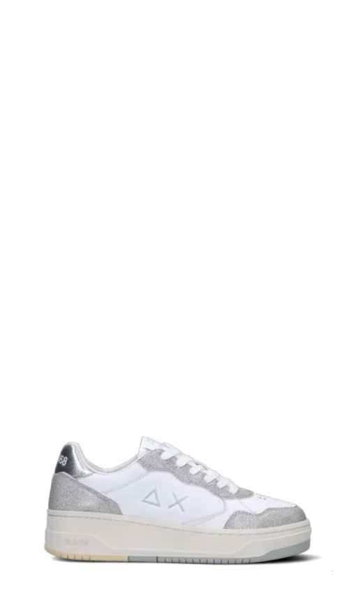 SUN68 Sneaker donna bianca/argento