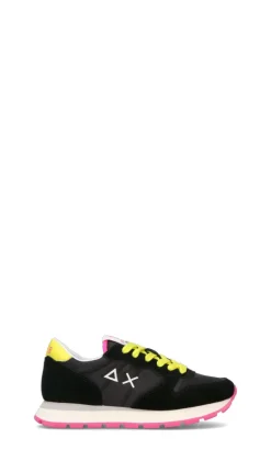 SUN68 Sneaker donna nera/gialla in pelle