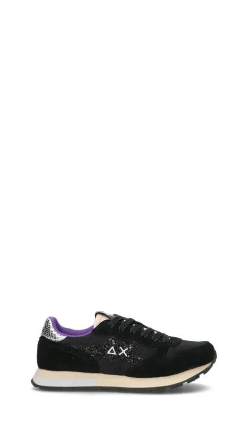 SUN68 Sneaker ragazza nera in suede