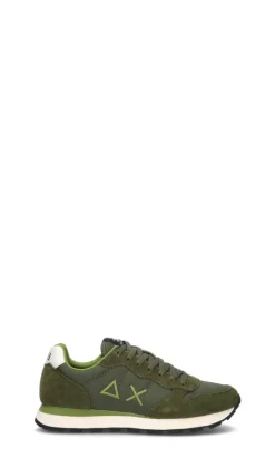 SUN68 Sneaker uomo verde in suede