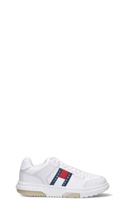 TOMMY HILFIGER JEANS Sneaker donna bianca in pelle