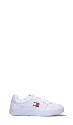 TOMMY HILFIGER JEANS Sneaker uomo bianca in pelle
