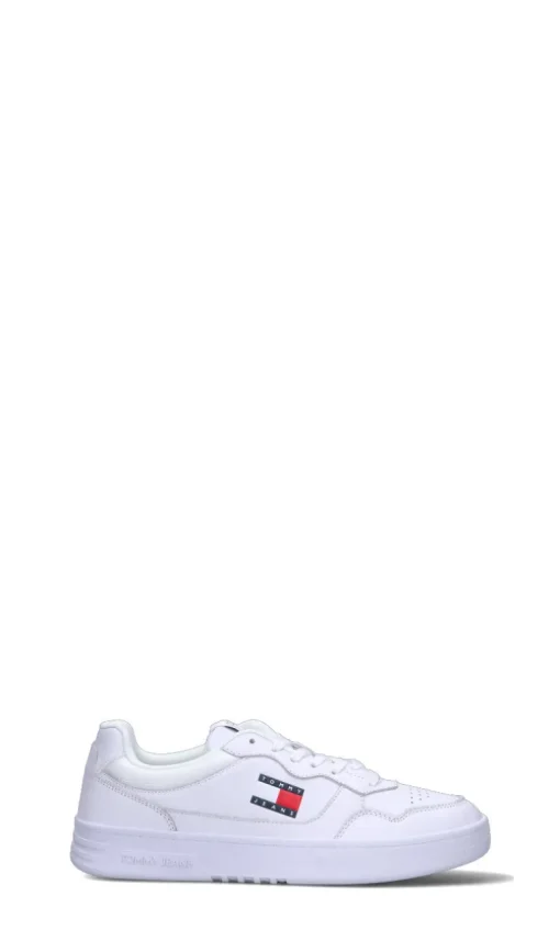 TOMMY HILFIGER JEANS Sneaker uomo bianca in pelle
