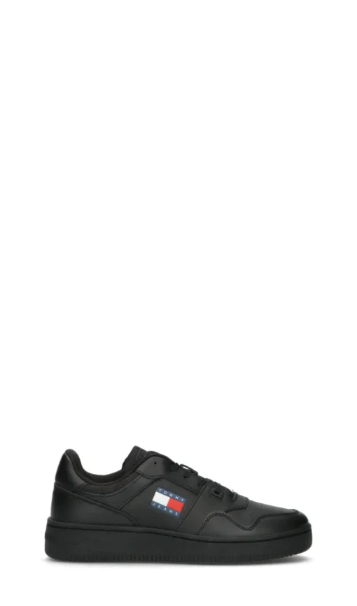 TOMMY HILFIGER JEANS Sneaker uomo nera in pelle