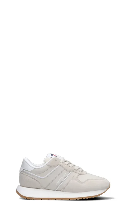 TOMMY HILFIGER JEANS Sneaker donna beige in pelle