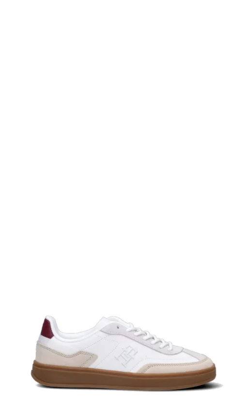 TOMMY HILFIGER Sneaker donna bianca/beige in pelle