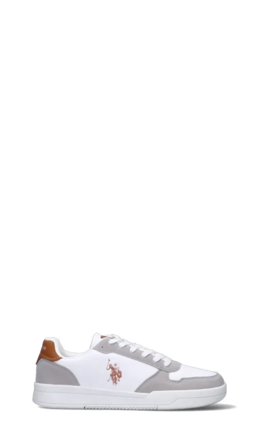 U.S. POLO ASSN. Sneaker uomo bianca/cuoio