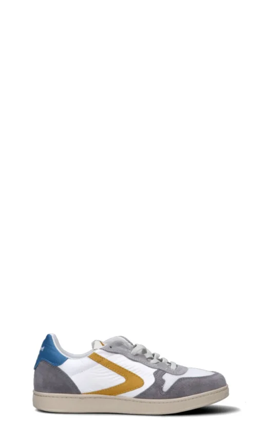 VALSPORT Sneaker uomo bianca/grigia/gialla/azzurra in suede