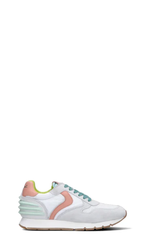 VOILE BLANCHE Sneaker donna bianca/rosa in suede