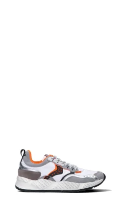 VOILE BLANCHE Sneaker uomo grigia/bianca/arancio in suede
